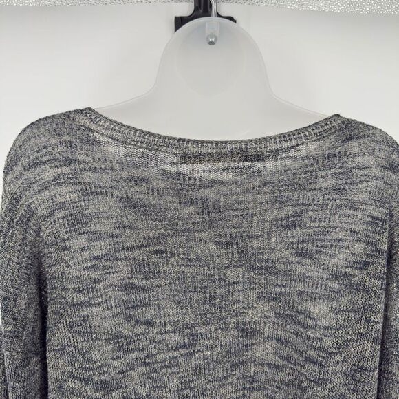Feel The Piece Terre Jacobs Open Knit Sweater O/S Gray Linen‎ Blend Boho - Picture 6 of 8